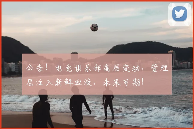 公告！电竞俱乐部高层变动，管理层注入新鲜血液，未来可期！